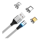 Cable Magnético Usb 3 En 1 Premium  Carga Rapida