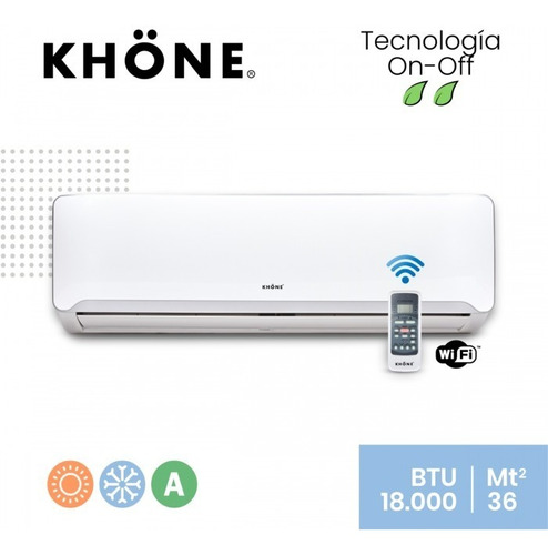 Aire Acondicionado Wifi Khone 18000 Btu On/off