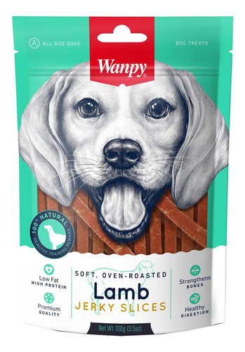 Wanpy Para Perro Lamb Jerky Strips 100 Grs