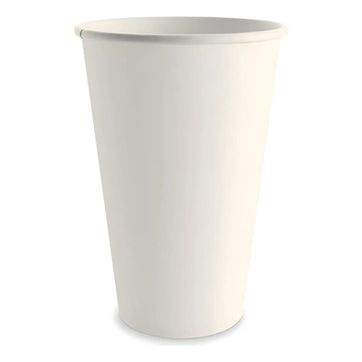 Vaso De Carton Para Café Encerado Biodegradable 16 Oz 1000pz Color Blanco | Envío gratis