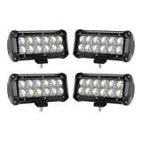 Juego X4 Barras Led 4x4 Camioneta Luz Blanco Frio Envio