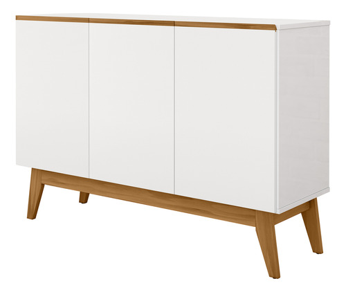 Aparador Buffet Apoio Lux 3 Portas Organizador Decoração