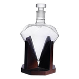 Whiskey Glass Bottle With Diamond Glass Bottle