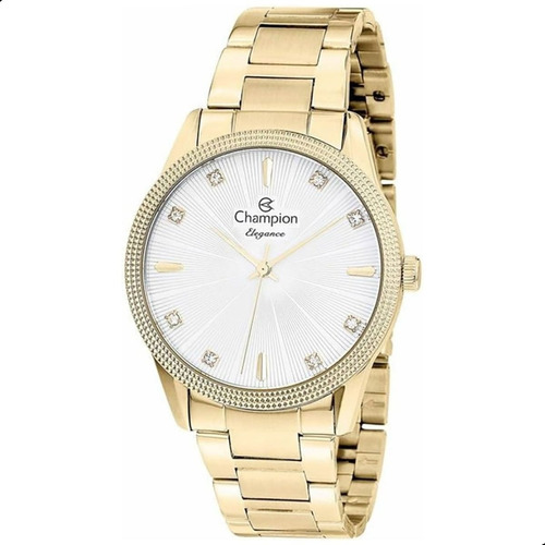 Relógio Champion Feminino Dourado Cn27607g Original