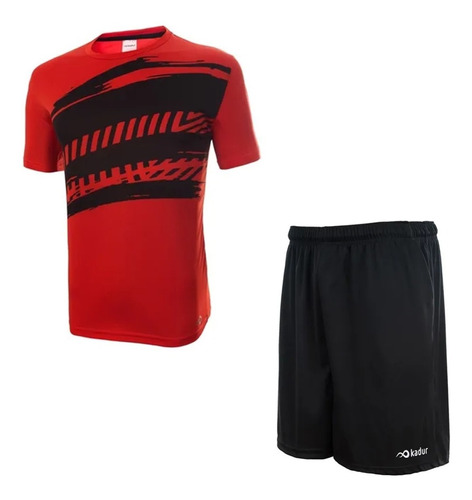 Remera Short Padel Entrenamiento Hombre Futbol Kadur Combo