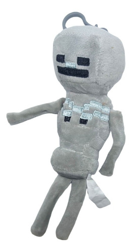 Esqueleto De Minecraft - Mini Peluche Llavero Clip Colgar  