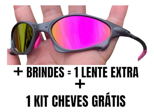 Oculos De Sol Penny 24k Metal Juliet Ruby +lente +kit Chavee