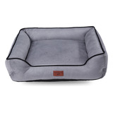 Caminha Pet Cachorro Gato Confortável Com Ziper Suede 70x70