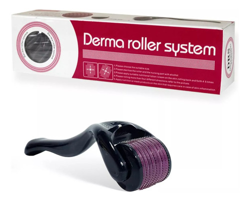 Dermaroller Facial Barba 0.5 Mm Titanio Regenera Colágeno