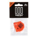 Kit 12 Palhetas Dunlop Tortex Tiii 0.60mm 462p Made Usa Cor Laranja