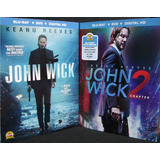 John Wick 1 & 2 + Slipcover Blu-ray Importado 
