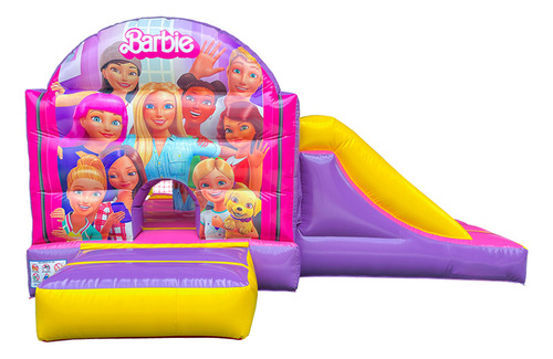 Castillo Inflable Con Resbaladilla Uso Rudo De Moda Msi