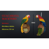 Guacamayas Colgantes Macetero De Resina