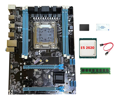 Kit De Placa Base X79 Para Pc+cpu E5 2620+4g Ddr3 Ram+ssd De