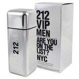 Perfume 212 Vip Men 200ml Carolina Herrera Original Afip