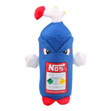 Peluche Tanque Nos Azul Botella Óxido Nitroso 45cm Alt Nitro