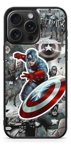 Funda Capitan America Steve Grant Rogers Comic Collage 2