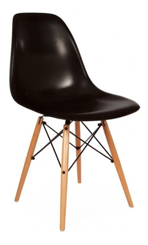 Silla Eames Base Madera Comedor Moderno - Varios Colores X 4