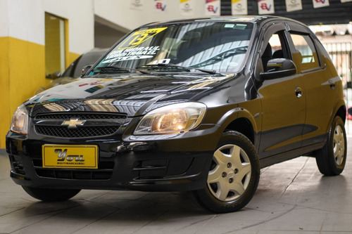 GM CELTA LT 4P 1.0 FLEX 2013 PRETO DIREÇÃO VIDROS E TRAVAS