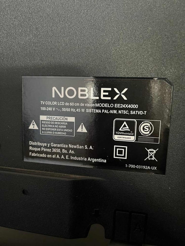 Televisor Noblex Lcd 24