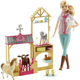 Barbie Careers Farm Barbie Veterinaria Muñeca Juguete Niña