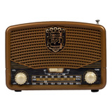 Radio Portátil Bluetooth Vintage Retro Recargable Usb 