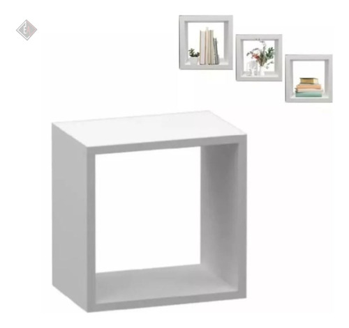 Nicho Quadrado Mdf Branco Sala Banheiro Quarto 30x30x30