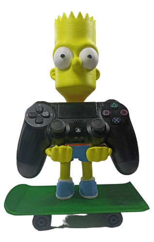 Porta Josytick Ps3 Ps4 Ps5 Bart Simpson 3d