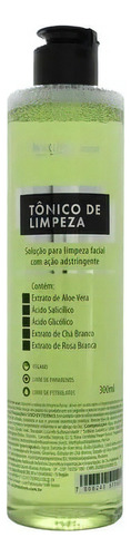 Tônico De Limpeza Facial Adstringente Vegano Max Love 300ml