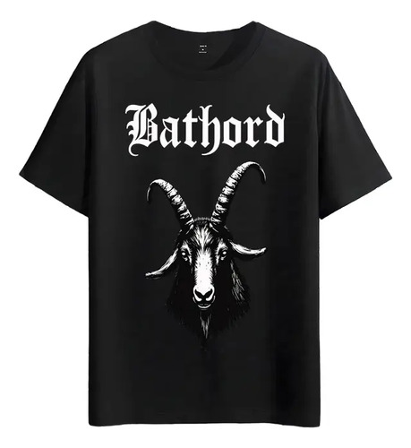 Tshirt Muscle Freaks Bathord Goat Estilo Heavy Metal Band