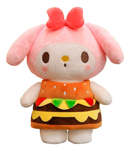 Lindo Peluche Melody Sanrio Kawaii Disfraz Hamburguesa 65 Cm