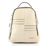 Mochila Mediana Piril Blanco Crudo