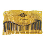 Chave Allen Brasfort Jgo 25pcs 1,00mm-3/8  Blister 8289