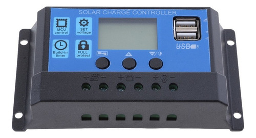 Controlador De Carga Solar 12v/24v 30a, Pantalla