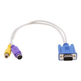 Conector Convertidor De Tv Vga A S-video Av 2 Vías