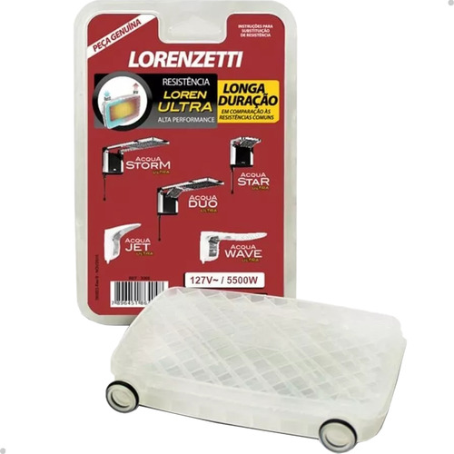 Resistência Chuveiro Acqua Duo Ultra Lorenzetti 127v 5500w