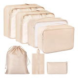 Set Organizador X7 Valija Ropa Compartimentos Viaje Premium