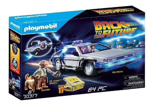 Back To The Future Playmobil Dolorean 64 Piezas 5491