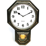 Firma Oscura Hierro Antiguo Reloj De Pendulo De Mini Pa...