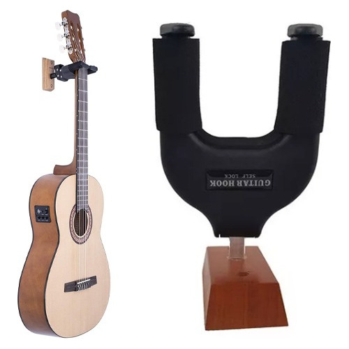 Soporte Para Guitara Con Bloqueo De Seguridad / Muro O Pared