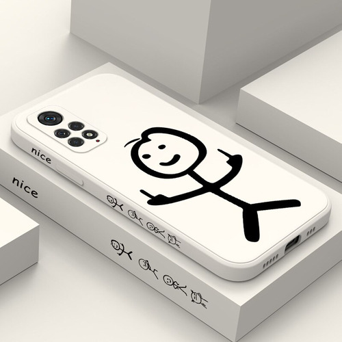 Funda De Silicona Para Xiaomi De Dibujos Matchman + Correas