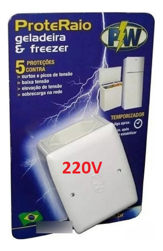 Protetor De Geladeira Freezer Quedas De Energia E Raios 220v