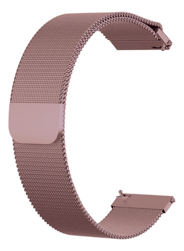 Pulseira Para Amazfit Gts 2 Mini Fashion Pulseira Milanese Cor Rose