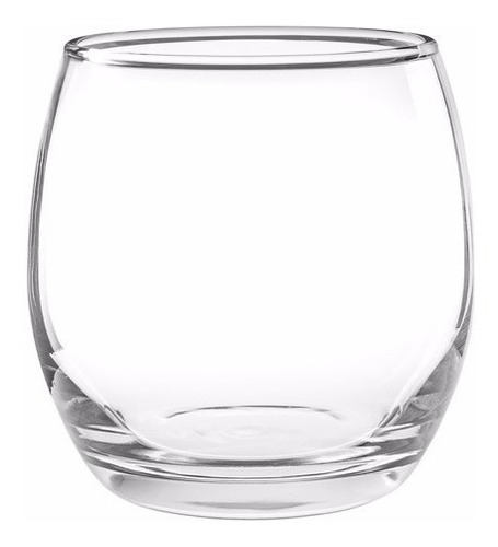 Vaso X6 Mikonos Whisky 343c Sin Pie Copa Vidrio Tragos Vino Color Transparente