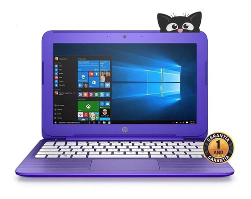 Notebook Hp Stream Celeron 4gb 32gb Windows 10 Office Usb 3.0 Bateria Incluida