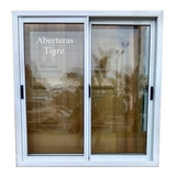 Ventanas Aluminio Blanco 100x100 Vidrio Entero 4mm Con Rejas