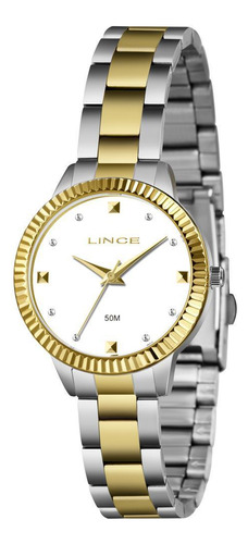 Relógio Lince Feminino Ref: Lrt4814l34 B1sk Fashion Bicolor