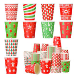 Umigy Vasos De Papel De Navidad Desechables De 9 Onzas, Taza