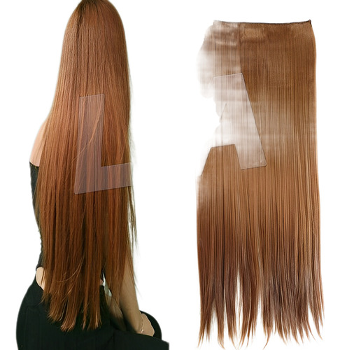 Aplique Cabelo Ruivo Cobre Liso Idêntico Ao Natural Humano 