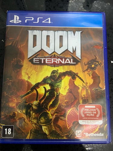 Jogo Doom Eternal Ps4 Dvd Físico Áudio Legendas Em Português